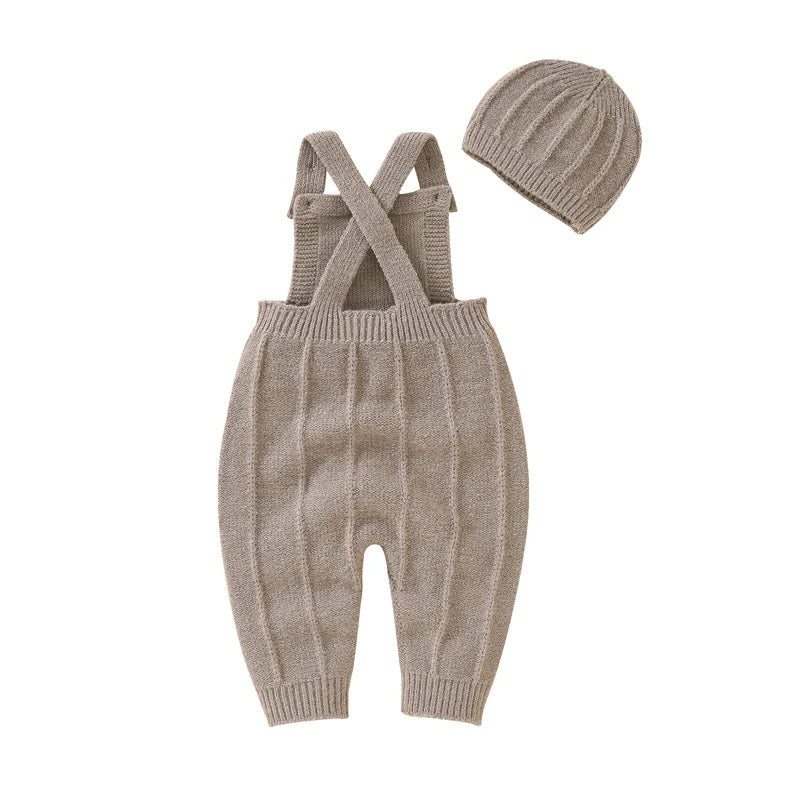 Knitted Baby Romper Set